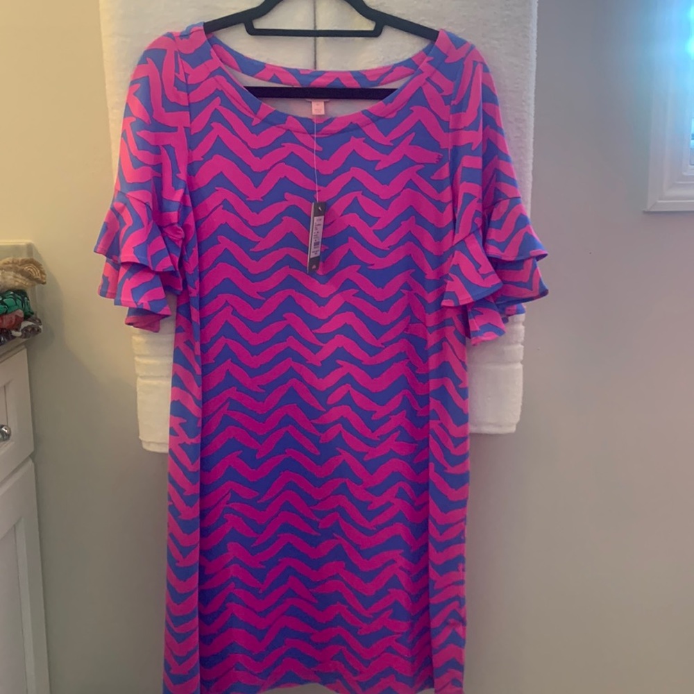 NWT Lilly Pulitzer size M Pop Up I Got Lucky Bennet blue dress